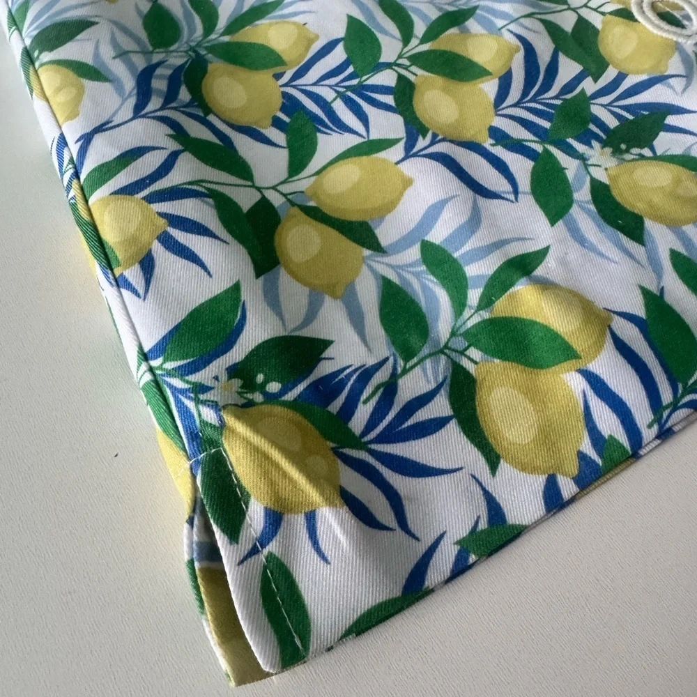 Girls Lemon Print Sleeveless Dress Perfect for a European or Coastal Vacay